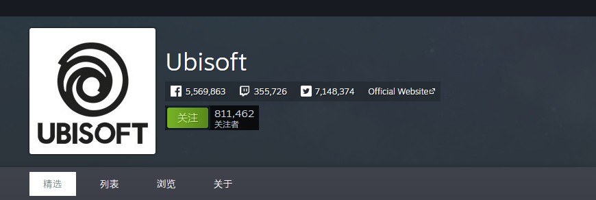 育碧人气最高！Steam关注度最高的发行商排行榜